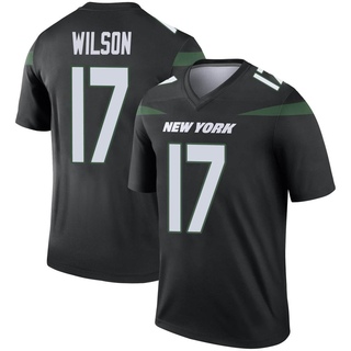 Legend Garrett Wilson Youth New York Jets Stealth Color Rush Jersey - Black