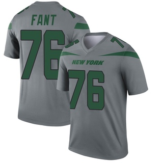 Legend George Fant Men's New York Jets Inverted Jersey - Gray