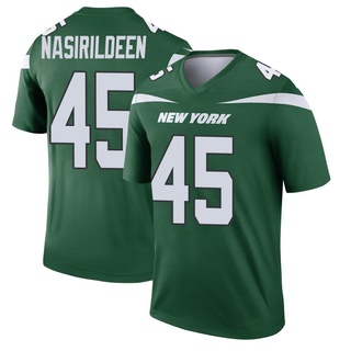Legend Hamsah Nasirildeen Men's New York Jets Gotham Player Jersey - Green