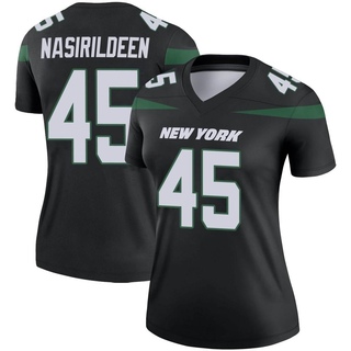 Legend Hamsah Nasirildeen Women's New York Jets Stealth Color Rush Jersey - Black