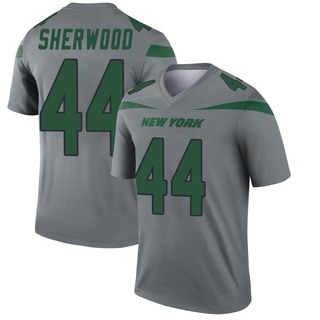Legend Jamien Sherwood Men's New York Jets Inverted Jersey - Gray