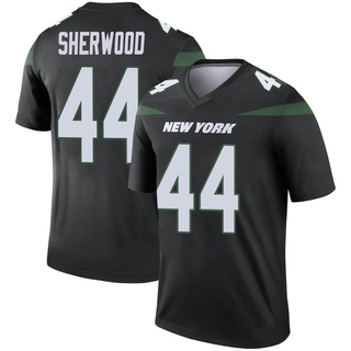 Legend Jamien Sherwood Men's New York Jets Stealth Color Rush Jersey - Black