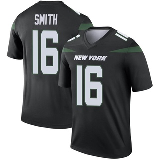 Legend Jeff Smith Men's New York Jets Stealth Color Rush Jersey - Black
