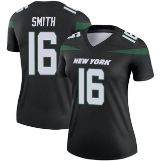 Legend Jeff Smith Women's New York Jets Stealth Color Rush Jersey - Black