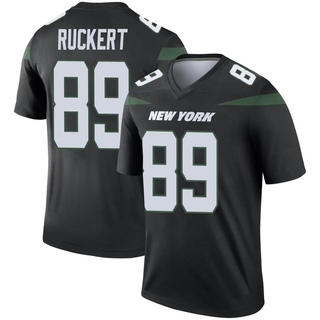 Legend Jeremy Ruckert Men's New York Jets Stealth Color Rush Jersey - Black