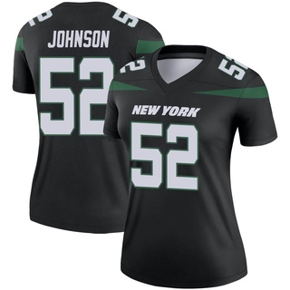 Legend Jermaine Johnson Women's New York Jets Stealth Color Rush Jersey - Black