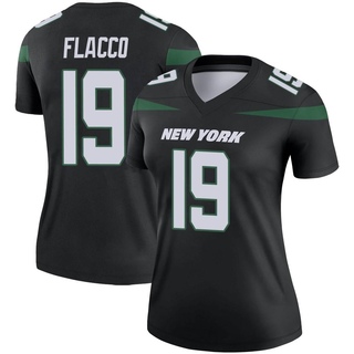 Legend Joe Flacco Women's New York Jets Stealth Color Rush Jersey - Black