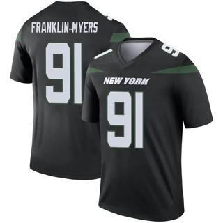 Legend John Franklin-Myers Men's New York Jets Stealth Color Rush Jersey - Black