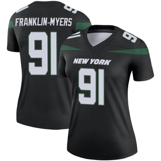 Legend John Franklin-Myers Women's New York Jets Stealth Color Rush Jersey - Black