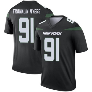 Legend John Franklin-Myers Youth New York Jets Stealth Color Rush Jersey - Black