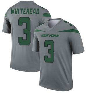 Legend Jordan Whitehead Youth New York Jets Inverted Jersey - Gray