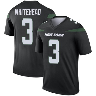 Legend Jordan Whitehead Youth New York Jets Stealth Color Rush Jersey - Black