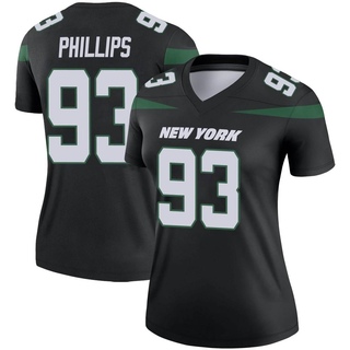 Legend Kyle Phillips Women's New York Jets Stealth Color Rush Jersey - Black