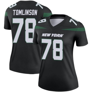 Legend Laken Tomlinson Women's New York Jets Stealth Color Rush Jersey - Black