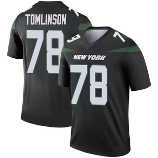 Legend Laken Tomlinson Youth New York Jets Stealth Color Rush Jersey - Black