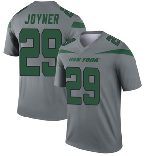 Legend Lamarcus Joyner Men's New York Jets Inverted Jersey - Gray