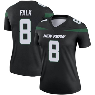 Legend Luke Falk Women's New York Jets Stealth Color Rush Jersey - Black