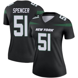 Legend Marquiss Spencer Women's New York Jets Stealth Color Rush Jersey - Black