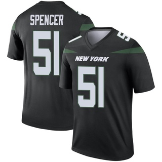 Legend Marquiss Spencer Youth New York Jets Stealth Color Rush Jersey - Black