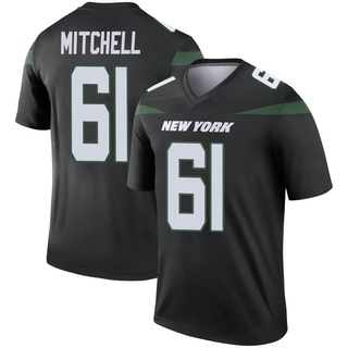 Legend Max Mitchell Men's New York Jets Stealth Color Rush Jersey - Black
