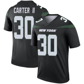 Legend Michael Carter II Men's New York Jets Stealth Color Rush Jersey - Black