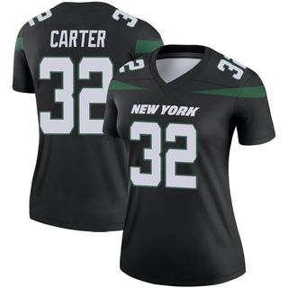 Legend Michael Carter Women's New York Jets Stealth Color Rush Jersey - Black