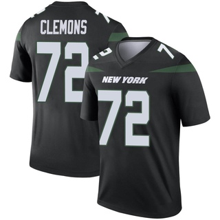 Legend Micheal Clemons Men's New York Jets Stealth Color Rush Jersey - Black