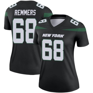 Legend Mike Remmers Women's New York Jets Stealth Color Rush Jersey - Black