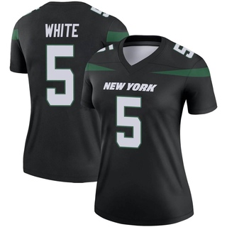 Legend Mike White Women's New York Jets Stealth Color Rush Jersey - Black