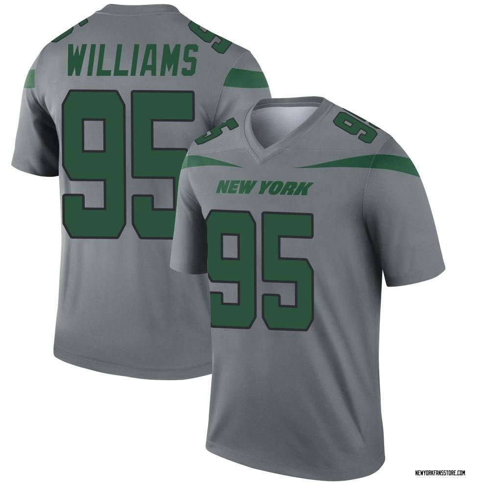 Legend Quinnen Williams Youth New York Jets Inverted Jersey - Gray