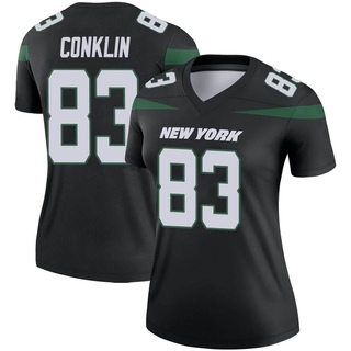 Legend Tyler Conklin Women's New York Jets Stealth Color Rush Jersey - Black