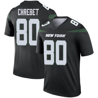 Legend Wayne Chrebet Men's New York Jets Stealth Color Rush Jersey - Black