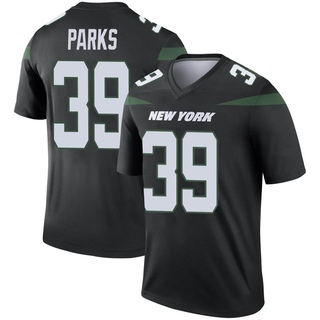 Legend Will Parks Men's New York Jets Stealth Color Rush Jersey - Black