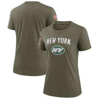 Legend Women's New York Jets 2022 Salute To Service T-Shirt - Olive