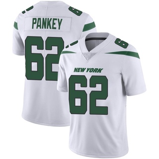 Limited Adam Pankey Men's New York Jets Spotlight Vapor Jersey - White