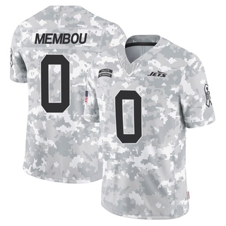 Limited Armand Membou Men's New York Jets 2024 Salute to Service Jersey - Arctic Camo