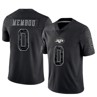 Limited Armand Membou Men's New York Jets Reflective Jersey - Black