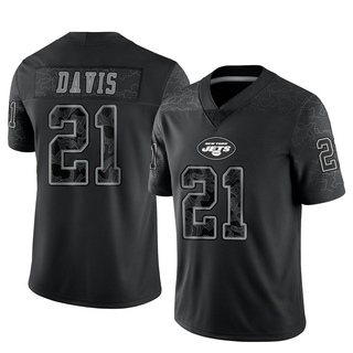 Limited Ashtyn Davis Men's New York Jets Reflective Jersey - Black