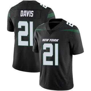 Limited Ashtyn Davis Men's New York Jets Stealth Vapor Jersey - Black