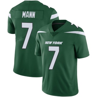 Limited Braden Mann Youth New York Jets Gotham Vapor Jersey - Green