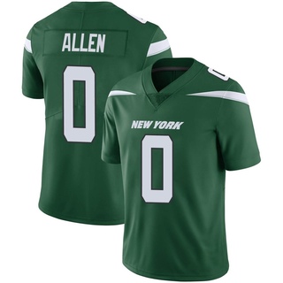 Limited Braelon Allen Men's New York Jets Gotham Vapor Jersey - Green