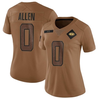 Limited Braelon Allen Women's New York Jets 2023 Salute To Service Jersey - Brown