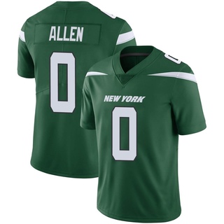 Limited Braelon Allen Youth New York Jets Gotham Vapor Jersey - Green