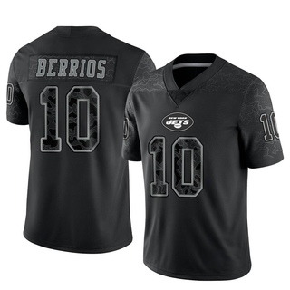 Limited Braxton Berrios Men's New York Jets Reflective Jersey - Black