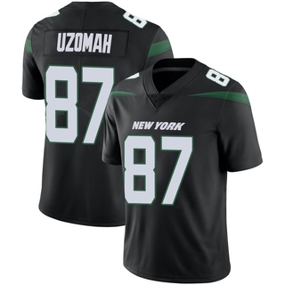 Limited C.J. Uzomah Men's New York Jets Stealth Vapor Jersey - Black