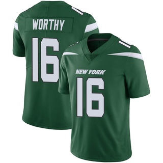 Limited Chandler Worthy Men's New York Jets Gotham Vapor Jersey - Green