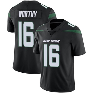 Limited Chandler Worthy Men's New York Jets Stealth Vapor Jersey - Black