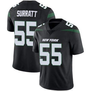 Limited Chazz Surratt Men's New York Jets Stealth Vapor Jersey - Black