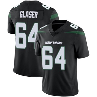 Limited Chris Glaser Men's New York Jets Stealth Vapor Jersey - Black