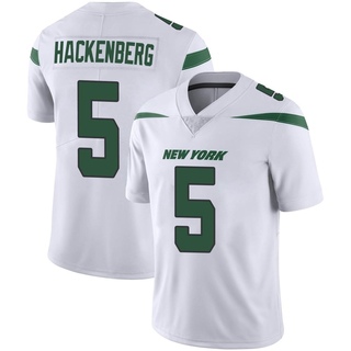 Limited Christian Hackenberg Men's New York Jets Spotlight Vapor Jersey - White